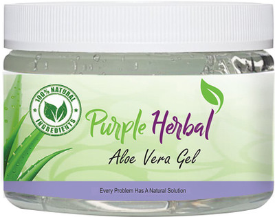 

Purple Herbal 100% Organic Pure Aloe Vera Gel for Face Care, Anti-Ageing Effects, Acne & Scar Removal(100 g)