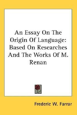 An Essay On The Origin Of Language(English, Paperback, Farrar Frederic W.)
