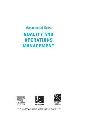 Quality and Operations Management(English, Electronic book text, Learning Pergamon Flexible)