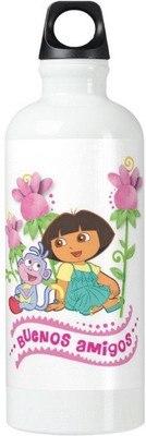 

Exocticaa School Water Bottle_727 600 ml Sipper(Pack of 1, White)