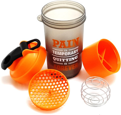 

GC SKI Premium Gym Shaker With Protien,& Suppliment Compartment and Blender Ball - ORANGE 800 ml Shaker(Pack of 1, Orange)
