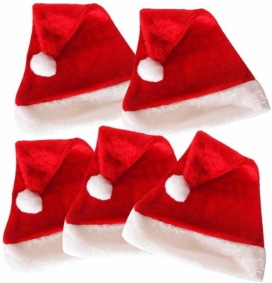 SAIFPRO Santa Cap Cap(Pack of 5)