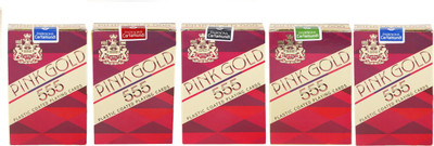 

Parksons Cartamundi Plastic Coated Paper Playing Card (Pink Gold 555) for fun / game / party - Pack of 5(Multicolor)