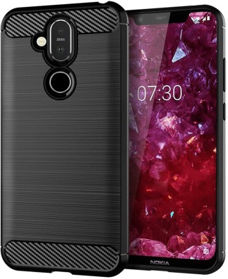 Bodoma Back Cover for Nokia 7.1Plus Hybrid(Black, Shock Proof, Silicon, Pack of: 1)