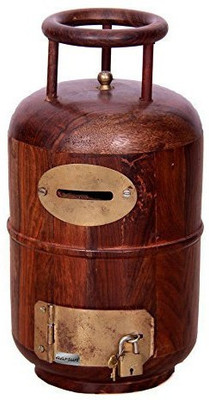 

Aafiya handicrafts Af0216 Coin Bank(Brown)