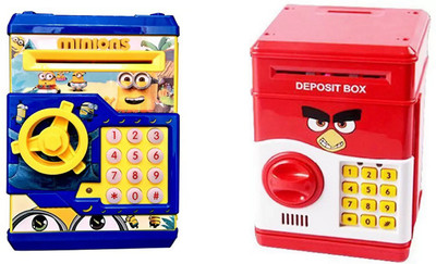 

Kanchan Toys Atm Toys For Kids Pack Of 2 Coin Bank(Multicolor)