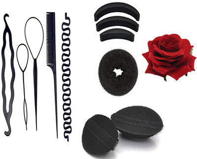 

S R Enterprises Hair accessories easy styling tool( pack of 12 pcs)(Set of 12)