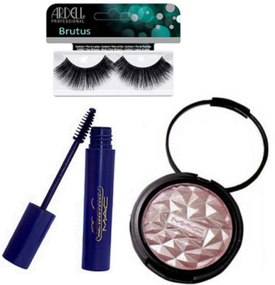 

BRUTUS Eyelashes, Mac Padma Mascara, Makeup Beauty illuminator(Set of 3)