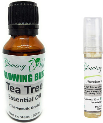 

Glowing Buzz Combo of tea tree essential oil and vitamin e oil(Set of 2)