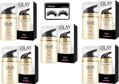 

tiara Eyelashes , Olay 7 in one Total Effect Day cream(Set of 6)