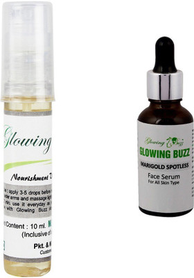 

Glowing Buzz Combo of vitamin e oil and marigold serum(Set of 2)