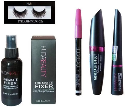 

hich Eyelash And Beauty Eyeliner,Mascara,Eyebrow Pencil (Beauty 3 in 1 ) And Beauty Make Up Fixer(Set of 5)