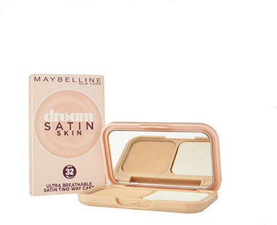 

Maybelline New York Dream Satin Two-Way Cake SPF 32/PA+++, 01 Light, 9g Compact(O1 LIGHT)