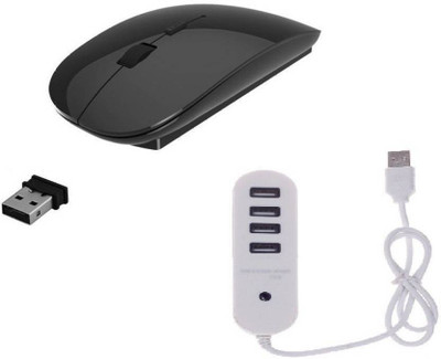 

FU4 High Speed Ultra Slim Mouse with 4 port 1 TB USB Hub Combo Set Combo Set