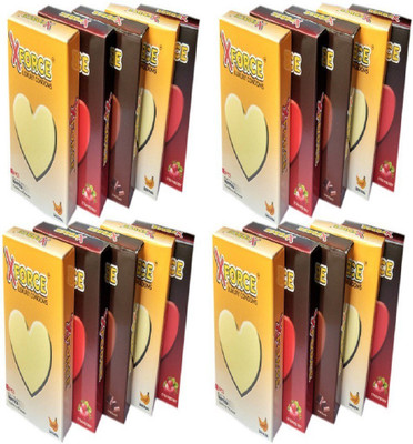 XFORCE luxury Super Dotted & Multi Flavored Condoms Condom(Set of 10, 60S)