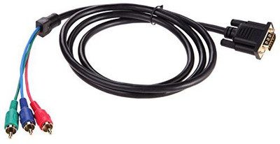 

FU4 1.5M VGA TO 3RCA AUDIO+VIDEO VGA CABLE VGA Cable (LED/LCD, Black) VGA Cable(LED/LCD, Black)
