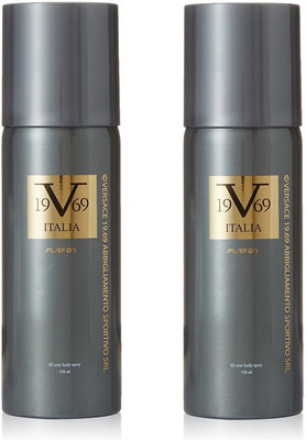 

v italia Paly On Deodorant Spray - For Men & Women(300 ml, Pack of 2)