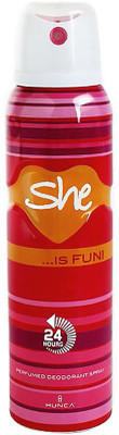 

She Is Fun Deodorant For Women By Deodorant Spray - For Women(150 ml)