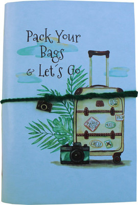 GOONJ CREATIONS Handcrafted with Camera Charm Regular Diary Unruled 100 Pages(Green with Camera Charm)