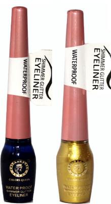 

Colors Queen Water Proof Shimmer Glitter Liner 10 g(Navy Blue, Gold)