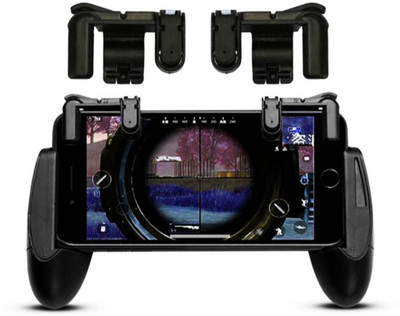 

LIFEMUSIC Gaming Grip Remote Control Compatible with ine PUBG/Fortnite/ Knives Out/Rules of Survival, Cell Phone Joystick Holder for Samsung and Android// Pubg Gamepad Joystick & Trigger Fire Button Assist Tool Compatible with Android Mobile & Smartphones