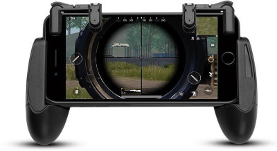 

Blue Birds NEW ARRIVAL Mobile Game Controller,Sensitive Fire Shooting and Aim Gaming Trigger Buttons L1 R1 (1 Pair) for PUBG Mobile Android & IOS SmartPhone (With Trigger Carrying Case) Gaming Accessory Kit(Black, For Android)