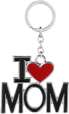 Jakha I LOVE MOM Mothers Day Special Gift Metal ST0028 Key Chain for Men Women Boys Girls Car Bike | Home | Shop | Office Key Chain