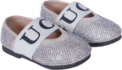 

FEETWELL Girls Slip on Ballerinas(Beige