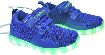 

FEETWELL Boys Velcro Sneakers(Blue