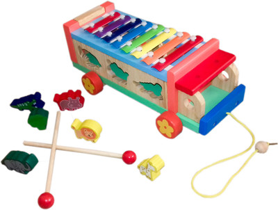 

kidoz kingdom WOODEN PHONE WITH SHAPES AND COLOURS(Multicolor)