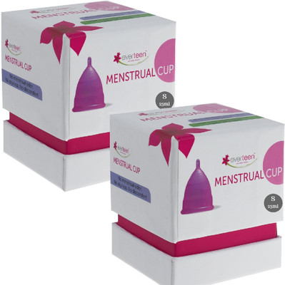 

everteen  Reusable Menstrual Cup(Pack of 2, Pink