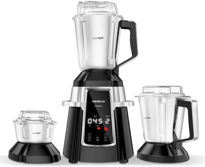 

Havells Premio I Premio I 750-Watt Mixer Grinders (Black) 750 Juicer Mixer Grinder(Black, 3 Jars)