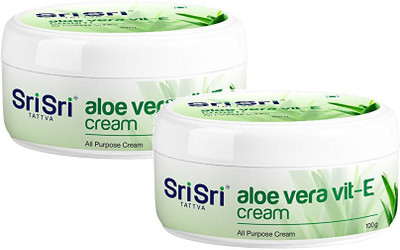 

sri sri tattva Aloe Vera Vit E Cream (Pack of 2)(200 g)