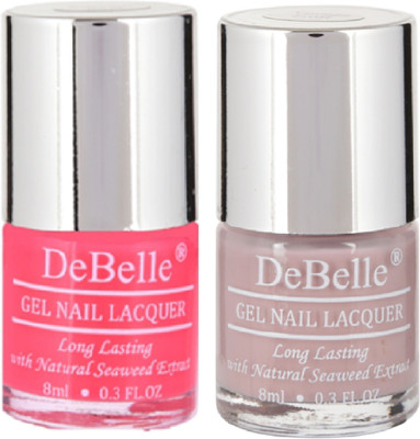 

DeBelle Gel Nail Lacquer 8 ml Each pack of 2 Fuschia Rose , Vintage Frost(Pack of 2)