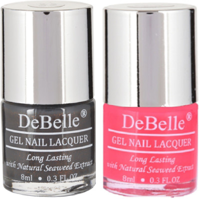 

DeBelle Gel Nail Lacquer 8 ml Each pack of 2 Copper Glaze , Fuschia Rose(Pack of 2)