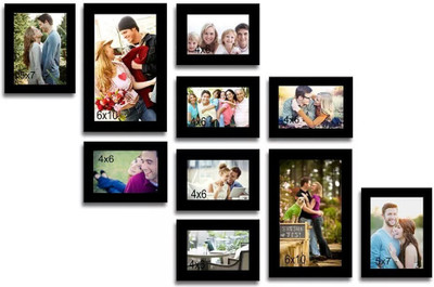 

Heritagecrafts MDF Photo Frame(Black, 10 Photos)