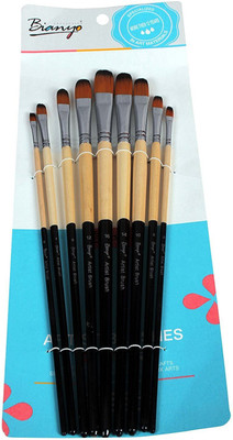 

Chrome 3100FR Artist Brush(Set of 9, Black,White)
