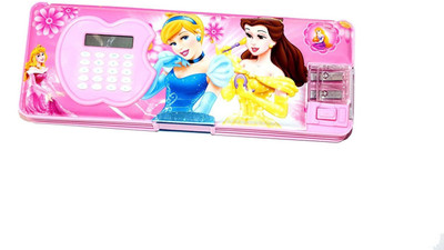 

The Viyu Box Cartoon LED And Calculator Utility Art Plastic Pencil Box(Set of 1, Pink)