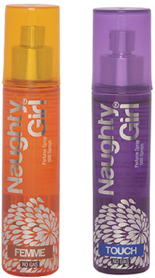 

Naughty Girl FEMME & TOUCH Perfume Spray for Women- (Set of 2) (60ml each) Perfume - 60 ml(For Women)