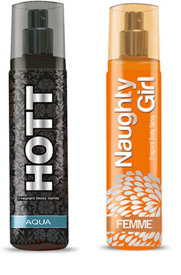 

HOTT Mens AQUA & FEMME- (Set of 2 Perfume for Couple) (135ml each) Perfume - 135 ml(For Men & Women)