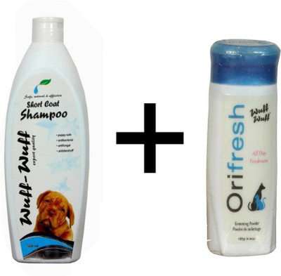 

Wuff Wuff Orifresh Powder Combo Anti-dandruff Short Coat Dog Shampoo(200 ml)