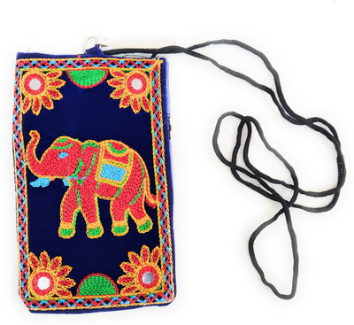 

SUVASANA 4021_kutch_hathipouch_blue Mobile Pouch(Multicolor)