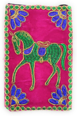

SUVASANA 4022_velvetpouch_pink Mobile Pouch(Multicolor)