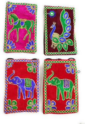 

SUVASANA 4022_velvetpouch_pack2 Mobile Pouch(Multicolor)