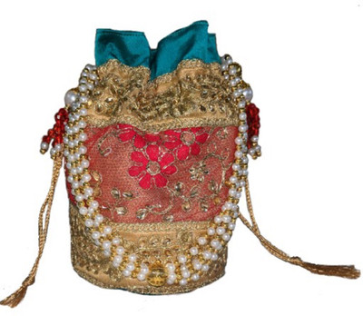 

Je Taime Mumum UNIQUE DESIGNER POTLI BAG FOR PARTIES AND FUNCTIONS VERY ELEGANT AND STLYLISH Potli(Gold, Red, Green), Gold;green;red