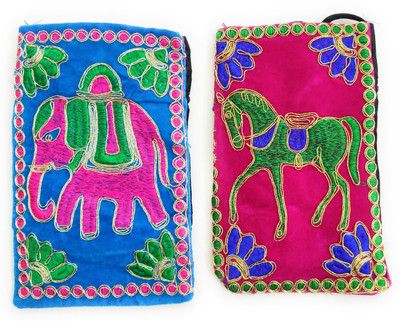 

SUVASANA 4022_velvetpouch_com6 Mobile Pouch(Multicolor)
