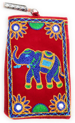 

SUVASANA 4021_kutch_hathipouch_red Mobile Pouch(Multicolor)