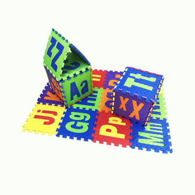 

Emob 26 Big and Small Alphabets Interlocking Foam Tile Play Mat Puzzle Game with Pop Out Features(26 Pieces)