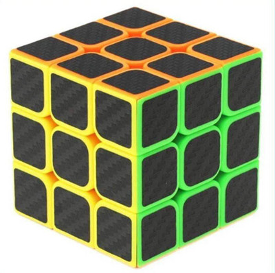 

signomark 3 x 3 x 3 High Speed Carbon Fiber Sticker Neon Colors Magic Rubik Cube(1 Pieces)