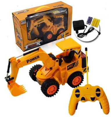 

Global Rechargeable Wireless Remote Control JCB Crane Truck 5 Channel Support(Yellow)
